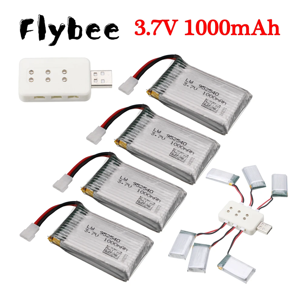 Eachine Drone E58 - 3.7V 1000mAh Lipo Battery / 6-in-1