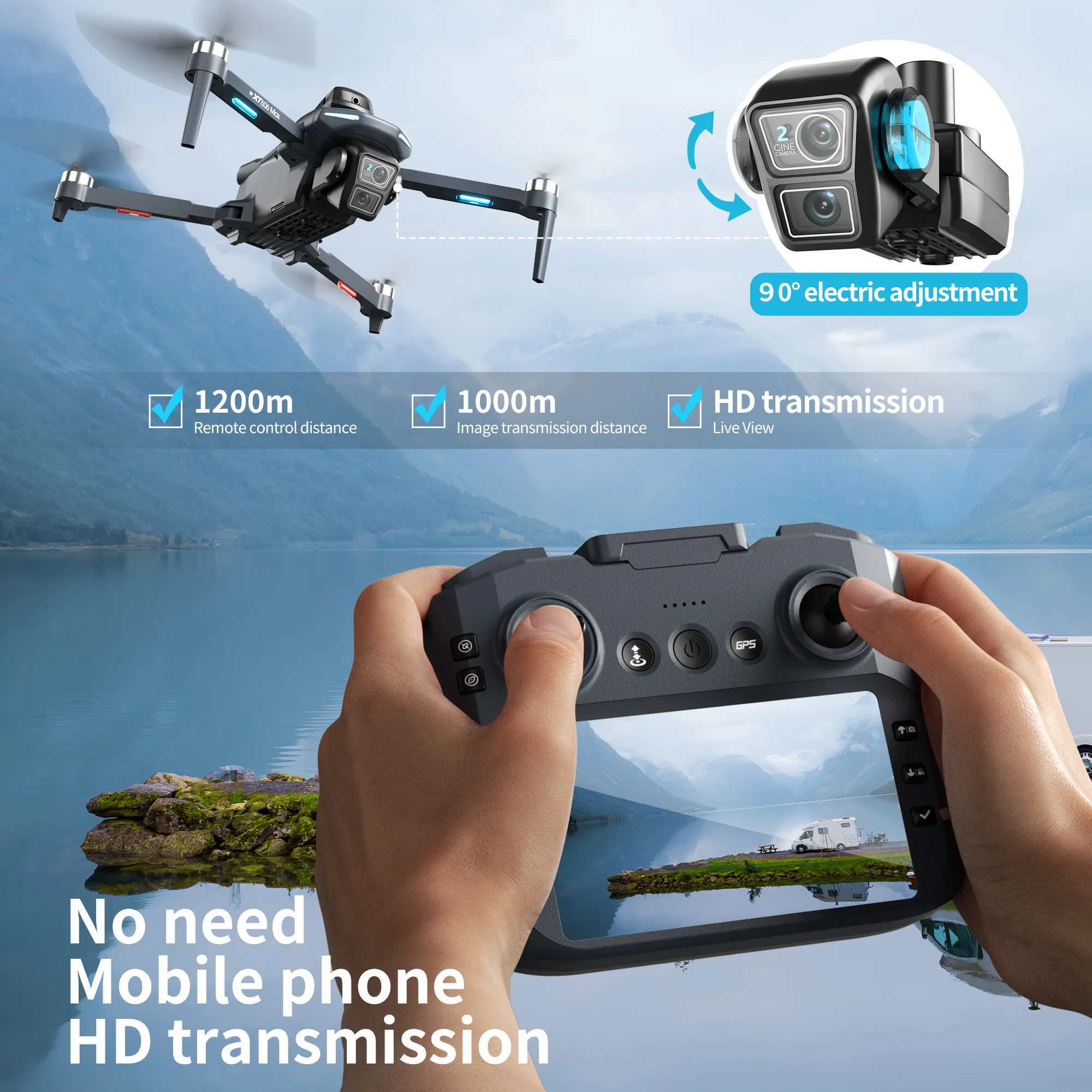 Original XT606 Drone Professio - đánh giá và giá Drone Kit Professional
