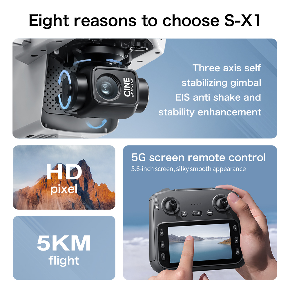Top Deal S-X1 MAX GPS Drone 3  - đánh giá và giá Drone Kit Professional