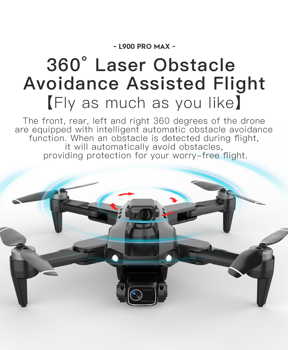 LYZRC L900 PRO MAX Laser obsta - đánh giá và giá Drone Kit Professional