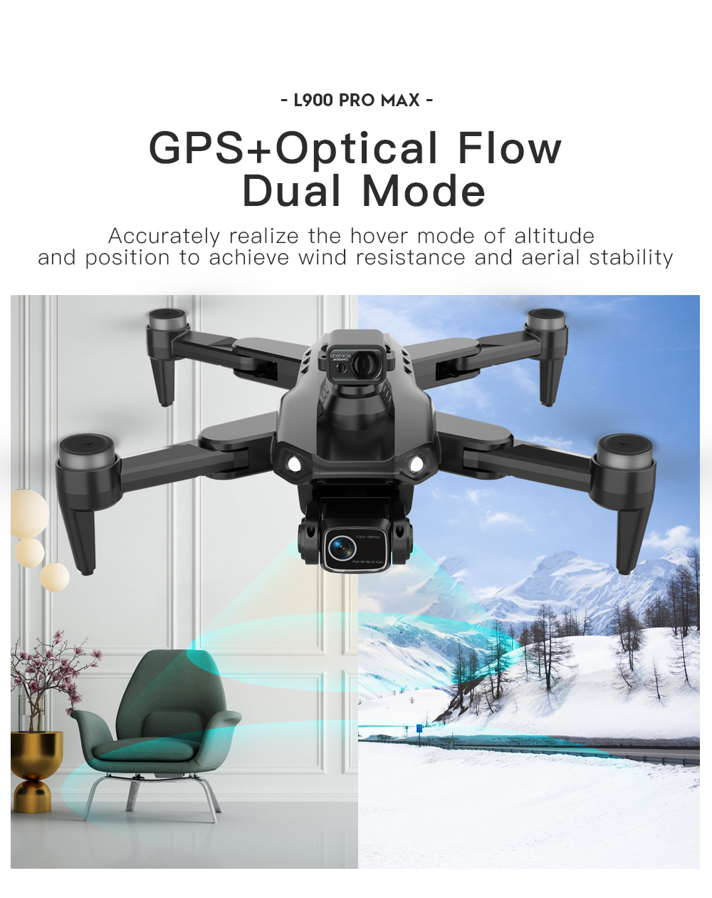 LYZRC L900 PRO MAX Laser obsta - đánh giá và giá Drone Kit Professional